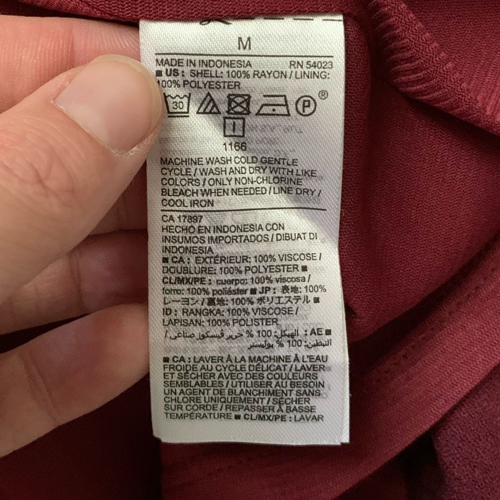 Old Navy maroon skirt-medium - Picture 2 of 4
